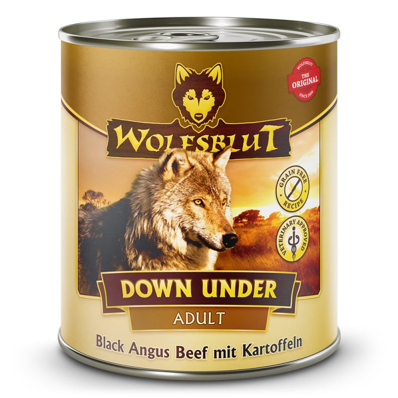 Wolfsblut Adult Down Under – Black Angus Beef mit Kartoffeln Nassfutter