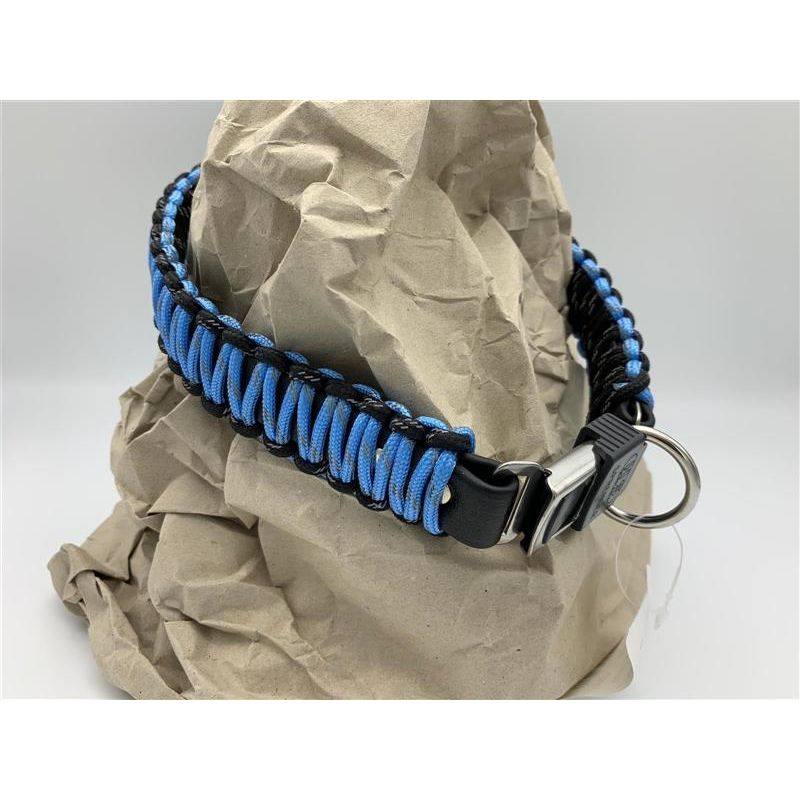 Sprenger Paracord Halsband mit ClickLock Verschluss 35 cm Blau