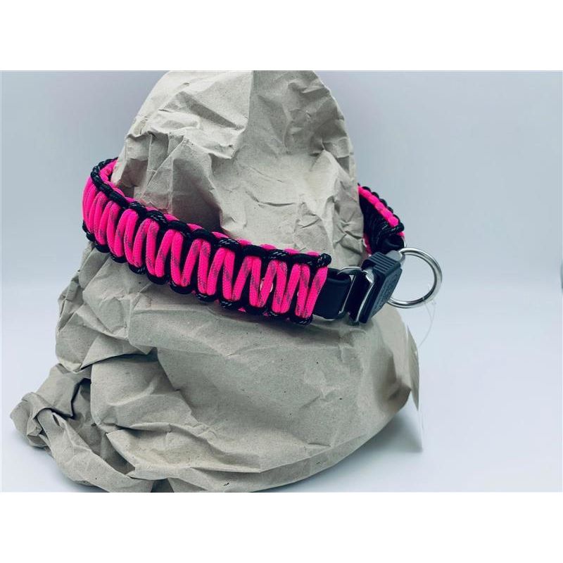 Sprenger Paracord Halsband mit ClickLock Verschluss 60 cm Pink