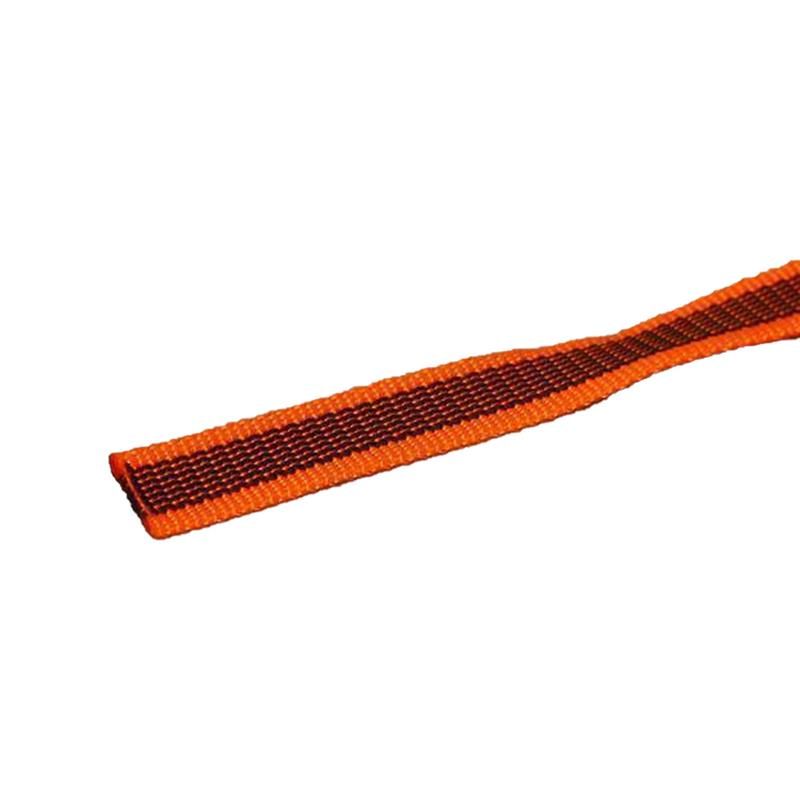 Julius K9® – Color & Gray – Gummierte Leine – ohne Schlaufe – orange/grau 5 m