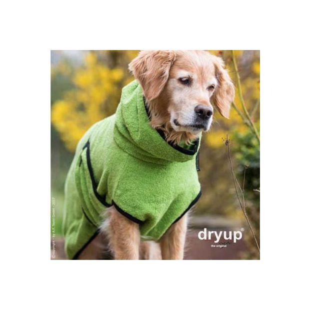 Dryup Cape Hundebademantel Standard in verschieden Farben und Größen kiwi M - 60 cm