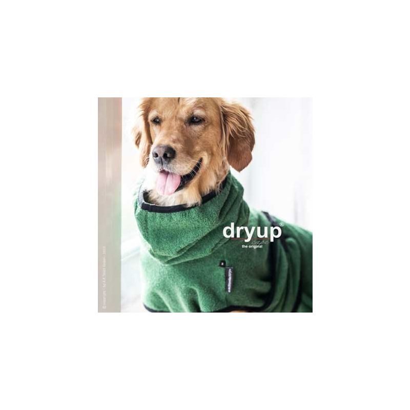 Dryup Cape Hundebademantel Standard in verschieden Farben und Größen dark green XS – 48 cm