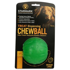 Starmark TREAT Dispensing Chew Ball Medium Large